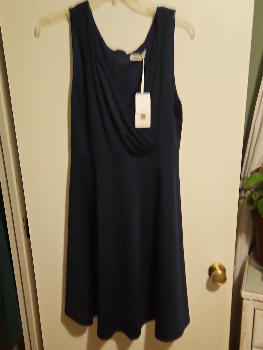 Sleeveless Grace KARIN Navy A-Line Dress Womens Size Large. Flowy Sllirt. No R